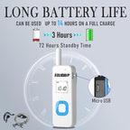 ELIDAIP T-M1 Super Mini Walkie Talkies with Earpieces for Adults, Portable Two Way Radios, Rechargeable Walkie Talkies for Skiing, Hiking, Outdoor Sport, Restaurants,Hospital,Supermarket,White 2 Pack