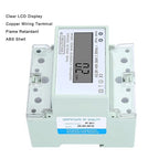 ANKROYU DDS546 Single Phase Energy Meter, Rail Digital Electric Consumption Meter, Anti Impact Residential Energy Meter for Energy Consumption Measurement