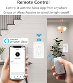 Nexete Smart Wall Dimmer Switch,Single Pole Dimmer with a Wireless Remote,No Wiring DIY Wireless 3-Way Dimmer,Dimming Remote & Voice Control,Bluetooth Work with Amazon Alexa Only