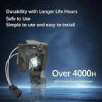 SORNEICDR NP36LP Replacement Projector Lamp Bulb Compatible with OPTOMA S310X W312 X312 NEC V302X H5380BD P1283 P1383W X113PH NP-V302W NP-V302X H6519ABD ACER P1283 P1383W Projectors, with Housing