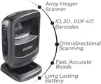 Zebra DS9208 Hands-Free Barcode Scanner Bundle - Symbol Motorola 2D Scanner - High-Speed Zebra DS9208 Barcode Scanner for Retail & POS Systems - Durable & Efficient (Renewed)