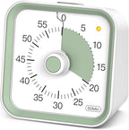 InfPokid Visual Timer for Kids with Pause Function, 60 Minute Countdown Timer for Kids Desk Study, Teaching, Kitchen Cooking, Office Meetings, Time Management for ADHD (White)