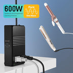 220V to 110V Voltage Converter, 600W AC Sockets Power Any American Appliances Overseas, 48W GaN USB Charger, Universal Power Plug Adapter Voltage Converter US to Europe International Travel