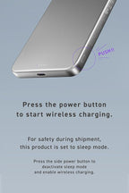 CIO Qi2 Magsafe Charger, 5000mAh Ultra-Slim Magnetic Wireless Charger iPhone, Magsafe Battery Pack, 15W Wireless + 20W USB-C PD iPhone Magnetic Fast SMARTCOBY Slim 5K (Silver, Safety Model)