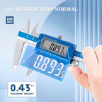 Dasqua 12”/300mm Digital Caliper, Stainless Steel Precision Measuring Tool with Advanced Dual Chip, Large LCD, Resolution 0.0005”/0.01mm, Accuracy ±0.0012”/0.03mm