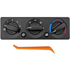 Q21-6012 HVAC A/C Heater Climate Control Module Panel Fit for Peterbilt 384 2008-2015, Cab HVAC Temperature Control Panel Switch Replace Q216012 with 3 Knobs & 2 Buttons
