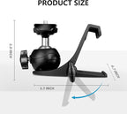 RAUBAY 【CM01】 Monitor Top Camera Mount Clamp, Hanging Webcam Stand with 1/4" Screw, Suitable for Flat-Screen Monitors, for Live Stream, Video Conferencing, YouTube, TikTok, etc.