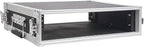 Sound Town 2U PA/DJ Rack/Road Case, 2-Space, with 16” Rackable Depth, Plywood, Metal Ball Corners - Pro Tour Grade (STRC-2U)