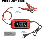 Corebox Battery Charger 6-Amp 12V Automatic Smart Battery Trickle Charger, Battery Maintainer Desulfator with Temperature Compensation for Car Truck Motorcycle Lawn Mower Marine
