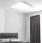 LED Flush Mount Ceiling Light Fixture, 5000K Daylight White, 12inch 24W, 3200LM, Slim Flat Panel Lighting Fixture, Square Modern Ceiling Lamp for Bedroom, Kitchen, Living Room, Closet, Stairwell