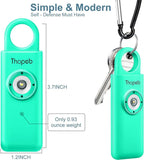 Thopeb–The Original Personal Safety Alarm for Women Self Defense – Elders & Kids Self Defense Keychain Siren – 135dB Loud Siren Bird Sound – Cute Key Chains Protection (Lake Green)