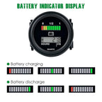 Yooreal 12/24V 36/48V 72V Golf Cart Battery Meter,Hour Meter&Battery Indicator Gauge Meter Lead-Acid Battery(Excluded Trojan),Charging Reminder,for Golf Cart Club Car RV Forklift Tractor ETC