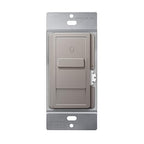 TOPGREENER Digital Dimmer Light Switch for 200W Dimmable LED/CFL Lights, Single Pole Led Slide Dimmer Switch, Neutral Wire Not Required, UL Listed, TGDS1-NK, Nickel,1 Pack