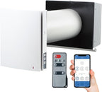 VENTS-US TwinFresh Expert RW1-85-2 V.2 Ductless Through the Wall Ventilation Fan with WiFi & Remote Control, MERV 13 Air Filtration - Great for Home Renovations, New Builds, or Tiny Homes