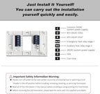 Thermostat for Home, Premium Heat Pump Room Temperature Controller, up to 2H/1C, Easy-to-Read Large Display，Blue Backlight