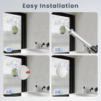 6 Inch Bathroom Exhaust Fan with Switch, Upgraded Exhaust Fan ≤35dB Low Noise IPX4 Waterproof Household Ventilation Fans, Window Ceiling Wall Mount Vent Fan for Attic Basement Garage Washroom P202A2