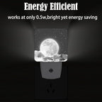 FSHVQKD Moon in Cloud Night Light,Plug-in Nightlights Auto Sensor Night Lamp Dusk to Dawn Lamp Home Decor for Nursery Children Girls Boys