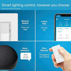 Lutron Diva Smart Dimmer Light Switch for Caseta Lighting (Lutron Smart Hub Required), for LED Lights, 150W, Single-Pole/3-Way, No Neutral, Light Almond (DVRF-6L-LA)
