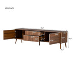 Merax Mid Century 70" TV Stand, Modern Entertainment Center for TVs up to 80", Media Console with Storage, 2 Cabinets & 2 Drawers for Living Room, Office