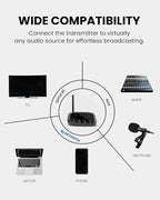 Avantree Audiplex MX – Multi-Channel Assistive Devices for Churches & Translation, 30ms Low Latency, Superior Sound, Group Listening System with Audio Transmitter & 10 Receivers for Classroom, Seminar