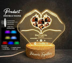 Personalized Spotify Plaque Night Light with Photo - Custom Acrylic Glass LED Lamp Frame - Romantic Valentines Day Gift for Him Her Boyfriend Girlfriend Husband Wife Couple (Modern, Art Deco, Rustic)