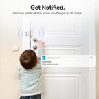 Zigbee Door Sensor 4 Pack, Mini Smart Door Sensor, Home Automation, Kid Safety, Compatible with SmartThings, Alexa, Home Assistant, Aeotec, Hubitat, Homey with Build-in Zigbee Hub, Hub Required