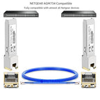 OPSTRAN 1000BASE-T SFP RJ45 Copper Transceiver Module Compatible with Netgear AGM734 100m Cat5e/6 4 Pack