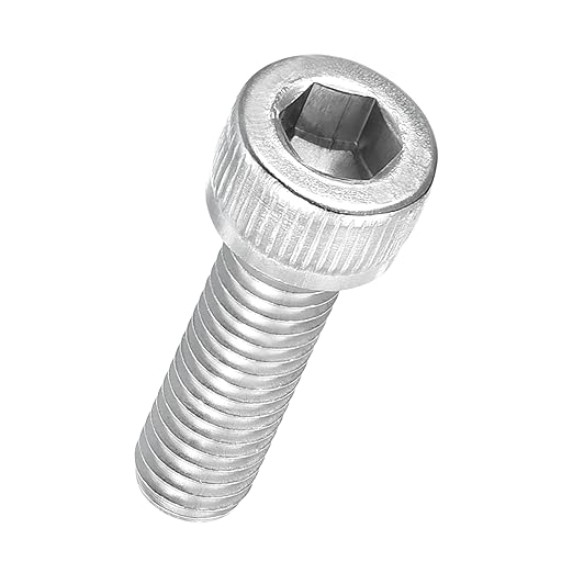 Kozelo 30pcs Socket Head Cap Screws - [M6-1 x 20mm] 304 Stainless Steel Allen Socket Drive for Electrical Motor 3D Printing Fan Engine Replacement Use, Silver
