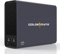GOLDENMATE 1000VA/800W Lithium UPS Battery Backup & Surge Protector, Backup Battery Power Supply with LiFePO4 Batteries(230.4 Wh), Sinewave UPS System, 10 Years Lifespan, 8 Ports, LCD Display, Gray