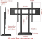 XinleTech Universal TV Stand with Metal Base,Table Top TV Stand for 75 77 85 86 inch TVs - Height Adjustable Stand, VESA 600x600mm, No-Drill Installation,Heavy-Duty,Holds 155lbs,XL-DZ945