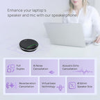 Yealink SP92 USB Speakerphone Bluetooth Conference Speakers and Microphone Teams Certified Full-Duplex Noise Reduction 360° Audio Pickup for Small Meeting Room (NO DONGLE)