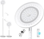 TROND Floor Lamp, LED Torchiere Uplight Lamp, 5 Brightness Aluminum Modern Standing Light, 5500K Natural Daylight, 5000 lm, 71in Tall, 30 Mins Timer, Detachable, for Office Living Room Bedroom, Silver