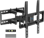 MOUNTUP UL Listed TV Wall Mount, Full Motion TV Mount for Most 26-65 Inch Flat/Curved TVs Fit 16" Wood Stud, Wall Mount TVs Bracket with Dual Swivel Articulating Arm Max VESA 400x400mm up to 88 LBS