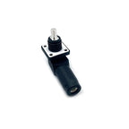 300A Battery Energy Storage Connector, 95mm² High Current Connectors IP67 Waterproof Stud Wiring Power Adapter Quick Plug Terminal Right Angle Plug and Socket (1500V Black)