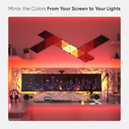 Nanoleaf Shapes WiFi and Thread Smart RGBW 16M+ Color LED Dimmable Gaming and Home Decor Wall Lights Smarter Kit