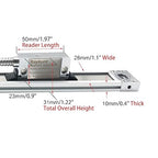 Baykunl 3 Axis Digital Readout DRO Display KIT 16" x 32" x 18" Travel Length High Accuracy IP67 5um 420mm+820mm+470mm Travel Magnetic Scale for Mill Milling Machine Tool RPM Function Included