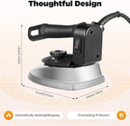Industrial Gravity Feed Steam Iron 1200W Commercial Electric Iron with 3L Large Capacity Water Bottle, Temperature Adjustable Heavy Duty Clothes Iron for Garment Factory Dry Cleaners Hotels