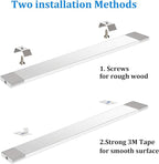 WOBANE Under Counter Lighting, Under Desk Light Bar, Hand Wave Activated, 12 inch Dimmable Panel, Super Bright Aluminum Strip Light for Kitchen,Shelf,Cupboard,Closet,Workbench,Cabinet,6000K White