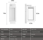 Modern Outdoor Light Fixtures Dusk to Dawn Outdoor Lighting,15" Exterior Wall Sconce, Porch Light, Black Garage Lights Wall Lamp, Waterproof Outdoor Lights for House, Garden, Front Door，White