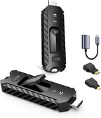Wireless HDMI PRO- Transmitter and Receiver, Portable Multi-TVs Extender Kit, Plug and Play, Heat-Control, 5.8G/2.4G @60Hz 165FT/50M, Wirelessly Stream Video/PPT from Laptop to Multiple HDTVs/Monitors