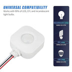 ECOELER Ceiling Occupancy Motion Sensor Switch, High Bay Fixture Mount 360° Ceiling Automatic Light Switch, 120/277VAC, UL, FCC Approved Passive Infrared Sensor, Neutral Wire Required, Pack of 5