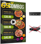Canlarriz Digital Signage Display 65 inch Wall Mount Digital Menu Board for Restaurants and Stores Advertising Screen 700 nits Ultra-High Brightness 4K UHD Free Web Content Editor Android 4GB + 32GB