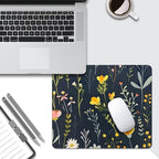 Dreamy Floral Pattern Square Mouse pad, Texture, Waterproof, Anti Slip Rubber Base, Computer Mouse pad, Laptop Mouse pad