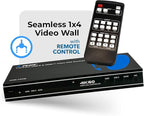 OREI 4K 2x2 HDMI or USB-C Video Wall Controller Processor Display Upto 4K 60hz 2x1, 1x2, 1x3, 1x4 Supports 180 Degree Rotate RS-232 Audio Extraction