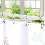 Goowin Shower Curtain Hooks Rings, Stainless Steel Gold Shower Curtain Hooks Rust Proof, Free Sliding Double Shower Hooks for Shower Curtains & Liners (Gold)