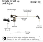 Hudson Hi-Fi Anti-Static Cleaning Arm - Adjustable, Universal Fit - Defy Damage, Perfect Playback - AutoMagically Cleans as LP Plays to Remove Dust & Static, End Needle Skipping, Popping