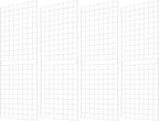 7RiversART Grid Wall Commercial Grade Gridwall Panels – Heavy Duty Grid Panel for Any Retail Display Wall Grid 2' Width x 6' Height, White (Pack of 4) Easily Portable