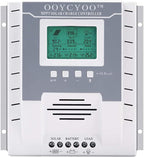 OOYCYOO MPPT Charge Controller 60 amp 12V/24V Auto, 60A Solar Panel Charge Regulator with Blacklight LCD Display Max 100V for Lead-Acid Sealed Gel AGM Flooded Lithium Battery