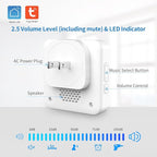 SINGCALL Tuya WiFi SOS Wireless Calling Caregiver Pager System Calling Alert System for Patients Seniors Elderly Disabled 1 Plugin Receiver 1 Smart Emergency Call Button (only Supports 2.4GHz Wi-Fi)
