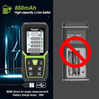 Huepar Laser Distance Measure 165Ft with Li-ion Battery & Electric Angle Sensor, Backlit LCD Laser Measure Ft/in/M with High Accuracy Multi-Measurement Modes, Pythagorean, Distance, Area&Volume-LM50A